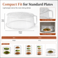 Multi-Layer Stackable Microwave Food Cover