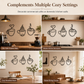 📢📢50% OFF !! ⏰Creative Metal Coffee Cup Wall Art 20.3cm Height Hanging Iron Decor for Home Cafe Indoor Wall Decoration