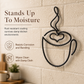 📢📢50% OFF !! ⏰Creative Metal Coffee Cup Wall Art 20.3cm Height Hanging Iron Decor for Home Cafe Indoor Wall Decoration