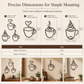 📢📢50% OFF !! ⏰Creative Metal Coffee Cup Wall Art 20.3cm Height Hanging Iron Decor for Home Cafe Indoor Wall Decoration