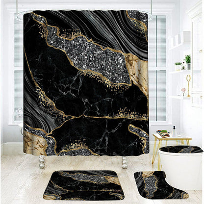 📢📢40% OFF !! ⏰Elegant Marble Pattern Bathroom Shower Curtain