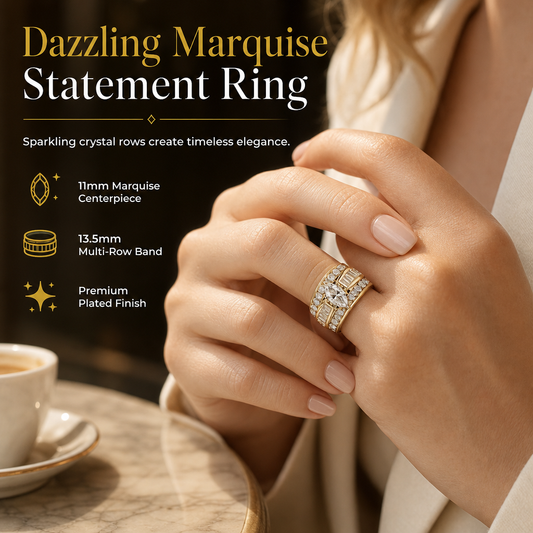 🌸 50% OFF NOW! 🌸Plated Cubic Zirconia Engagement Ring Fashion Jewelry