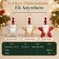 🎅 Save 50%! 🎄 Sequin Santa & Star Ornaments – Festive tree & home decor ✨