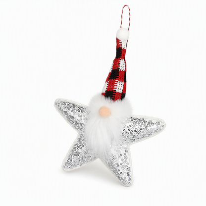 🎅 Save 50%! 🎄 Sequin Santa & Star Ornaments – Festive tree & home decor ✨