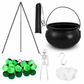 Large Halloween Witch Cauldron with Tripod Stand