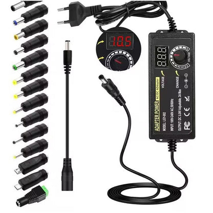 📢📢40% OFF !! ⏰Adjustable 3V-24V 3A Universal AC/DC Power Adapter