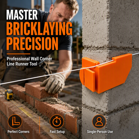 📢📢50% OFF !! ⏰Right Angle Bricklaying Line Runner Clamps Masonry Wire Drawer and Brick Fixing Tool for Construction