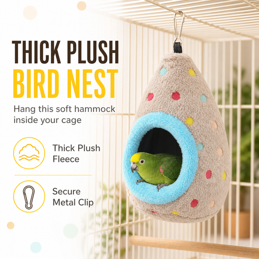 🐦 Save 50%! 🪹 Hanging Bird Nest Hammock – Warm cotton & egg‑shaped comfort ✨