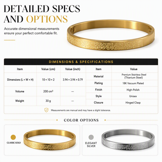 📢📢40% OFF !! ⏰ 18K Vacuum Plated Titanium Steel Bangle – Radiant Mirror-Like Finish, Intricate Engraved Lettering & Tarnish-Free Premium Steel – Hypoallergenic Elegance for Daily Wear 💛