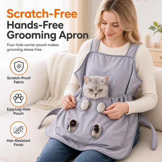 📢📢40% OFF !! ⏰Hair Resistant Pet Cuddling Apron with Leg Holes for Holding Cats🥻🐕🐈