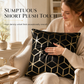 Classical European Style Gold Foil Stamped Throw Pillow Cover 45x45cm Decorative Cushion Cover for Sofa Home Decor Insert Not Included