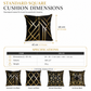 Classical European Style Gold Foil Stamped Throw Pillow Cover 45x45cm Decorative Cushion Cover for Sofa Home Decor Insert Not Included