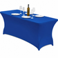 Stretch Tablecloth Elastic Rectangular Table Cover for Weddings Banquets and Meetings