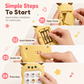 Cartoon Deer Baby Toy Phone Bilingual Early Educational Simulation Smartphone with Music and Stories for Toddlers