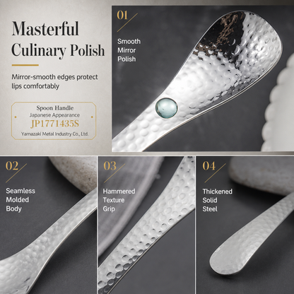 ⏳Limited-time 50% off⏰Stainless Steel Hammered Dessert Spoon🥄🍰