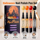 📢📢40% OFF !! ⏰Quick-Dry Halloween Nail Polish Pen Set