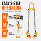 📢📢40% OFF !! ⏰Heavy Duty Oil Drum Lifting Clamp Forklift and Crane Drum Lifter for Steel Metal Drums Die Forged Drum Handling Tool
