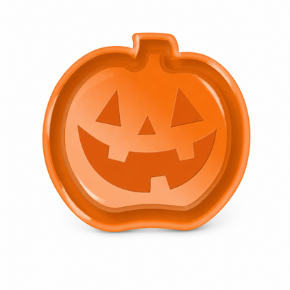 Halloween Pumpkin Ghost and Bat Shaped Candy Plates PP Plastic Fruit Trays and Decorative Snack Dishes