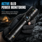 📢📢50% OFF !! ⏰Rechargeable LED Flashlight – Zoomable Beam, Alloy Body & OLED Power Display for Camping 🏕️✨