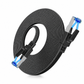 📢📢50% OFF !! ⏰Cat8 Flat Ethernet Cable 40Gbps Shielded Black Braided Network Cord with Oxygen-Free Copper and Blue Connectors