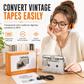 Transparent Portable Cassette Player Walkman and Tape to MP3 Converter with Type-C Interface