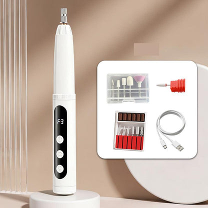 Portable Electric Nail Drill Machine and Grinder Manicure Tool for Polishing Gel Polish Removal and Cuticle Dead Skin Care Home Use