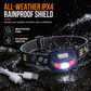 📢📢40% OFF !! ⏰ Smart Sensor Headlamp: Hands-Free, 5 Light Modes, USB Rechargeable, IPX4