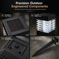📢📢40% OFF !! ⏰Solar Outdoor Garden Lights Waterproof Square Ground Plug Pathway Lawn Lights for Yard and Landscape Decoration