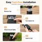 📢📢40% OFF !! ⏰Solar Outdoor Garden Lights Waterproof Square Ground Plug Pathway Lawn Lights for Yard and Landscape Decoration