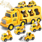 Giocattoli camion della polizia Bambini 7 in 1 Camion Giocattolo a frizione Regali di Natale e compleanno per bambini e bambine dai 3 ai 5 anni