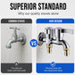 Dual-Outlet Washing Machine Faucet