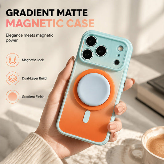 📢📢40% OFF !! ⏰ Magnetic Gradient Phone Case | Built-In Stand