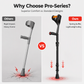 📢📢40% OFF !! ⏰Folding Forearm Crutches Non Slip Elbow Crutches for Fracture Rehabilitation and Mobility Aid