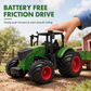 Large Kids Farm Tractor Toy Set with Trailer Accessories Friction Powered and Remote Control Engineering Vehicles for Boys