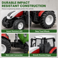 Large Kids Farm Tractor Toy Set with Trailer Accessories Friction Powered and Remote Control Engineering Vehicles for Boys