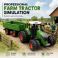 Large Kids Farm Tractor Toy Set with Trailer Accessories Friction Powered and Remote Control Engineering Vehicles for Boys