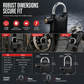 70mm Aluminum Alloy Anti Theft Alarm Padlock Security Gate Lock for Warehouse Motorcycle and Bicycle with Batteries