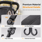 📢📢BUY 1 GET 1 FREE !! ⏰2 Pack 360 Degree Rotatable Double Stroller Hooks Multifunctional Baby Stroller Hanger Clips for Bags