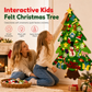 📢📢40% OFF !! ⏰DIY Felt Christmas Tree Set with Detachable Ornaments for Kids Wall Hanging Christmas Decorations