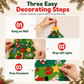 📢📢40% OFF !! ⏰DIY Felt Christmas Tree Set with Detachable Ornaments for Kids Wall Hanging Christmas Decorations