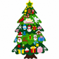 📢📢40% OFF !! ⏰DIY Felt Christmas Tree Set with Detachable Ornaments for Kids Wall Hanging Christmas Decorations