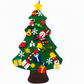📢📢40% OFF !! ⏰DIY Felt Christmas Tree Set with Detachable Ornaments for Kids Wall Hanging Christmas Decorations