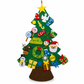 📢📢40% OFF !! ⏰DIY Felt Christmas Tree Set with Detachable Ornaments for Kids Wall Hanging Christmas Decorations