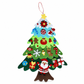 📢📢40% OFF !! ⏰DIY Felt Christmas Tree Set with Detachable Ornaments for Kids Wall Hanging Christmas Decorations