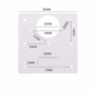 Universal Stainless Steel Cabinet Hinge Repair Plate Kit with Screws for Furniture Cupboard Door