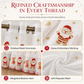 📢📢40% OFF !! ⏰Christmas Embroidered Sheer Window Curtain Panel with Snowflake and Bell Patterns