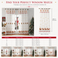 📢📢40% OFF !! ⏰Christmas Embroidered Sheer Window Curtain Panel with Snowflake and Bell Patterns