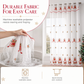 📢📢40% OFF !! ⏰Christmas Embroidered Sheer Window Curtain Panel with Snowflake and Bell Patterns