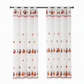 📢📢40% OFF !! ⏰Christmas Embroidered Sheer Window Curtain Panel with Snowflake and Bell Patterns