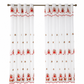 📢📢40% OFF !! ⏰Christmas Embroidered Sheer Window Curtain Panel with Snowflake and Bell Patterns